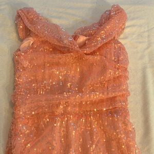 Lucy in the Sky Buddy Iridescent sequin corset dress